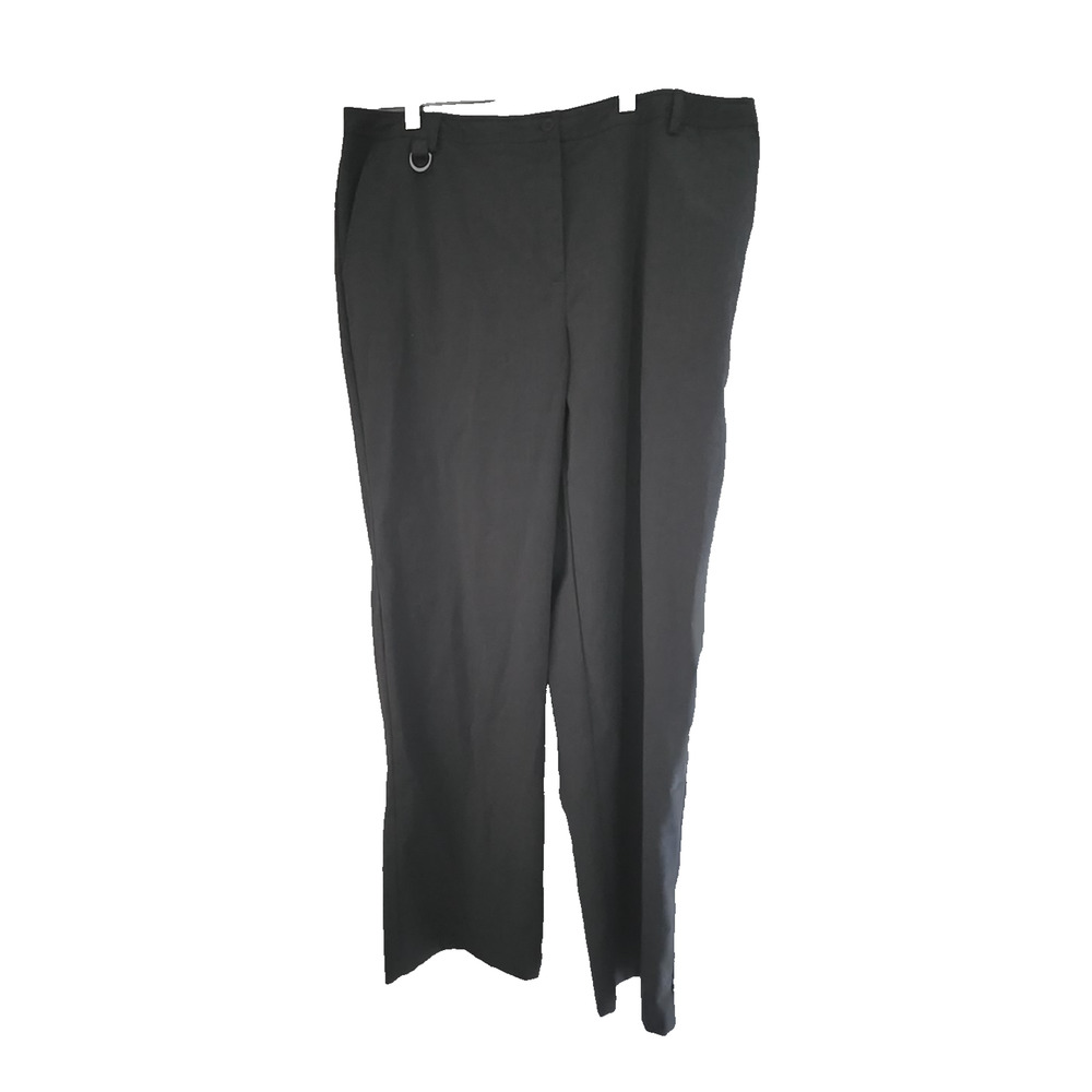 Evan Picone Gray Straight Leg High Rise Work Career Dress Pants Womans Size 18